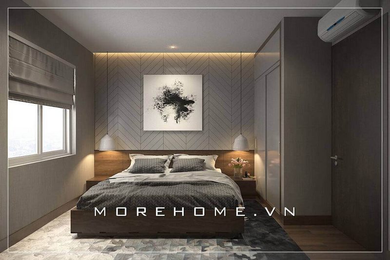 Mẫu giường ngủ hiện đại kết hợp tab đầu giường liền mạch là một trong những sản phẩm được ưa chuộng nhiều hiện nay